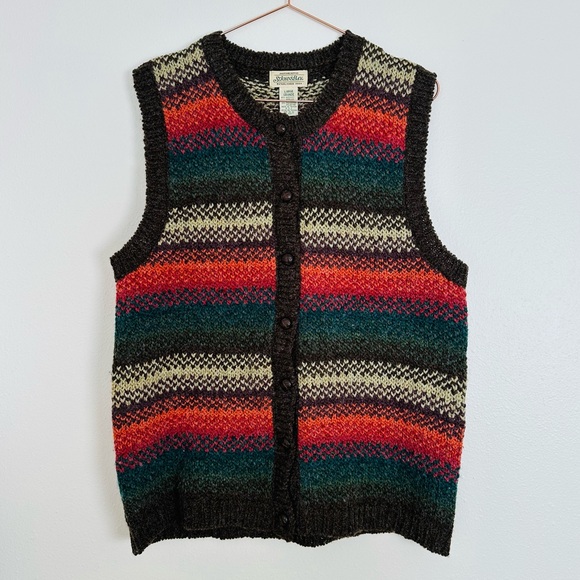 Vintage St John’s Bay vest chunky knit sweater - Picture 5 of 10